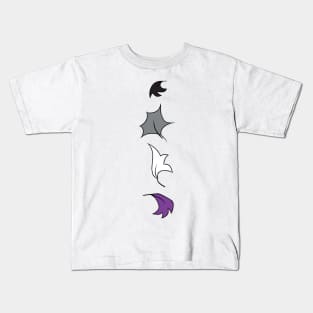 Heartstopper leaves Line - asexual pride Kids T-Shirt